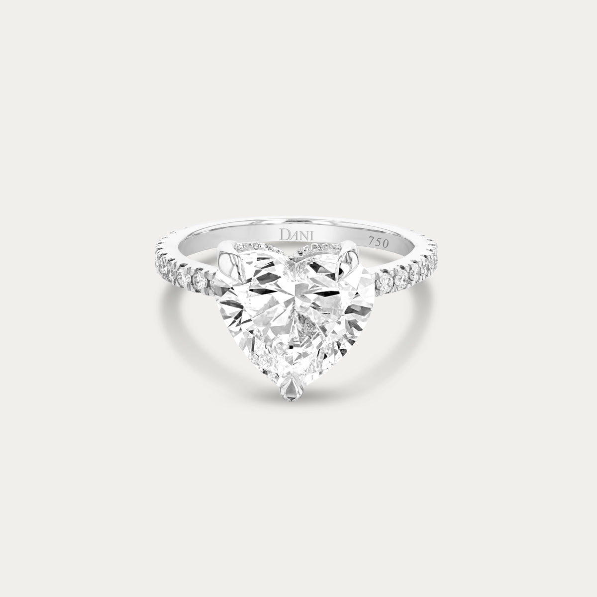 Refined Heart Lab Grown Diamond Ring