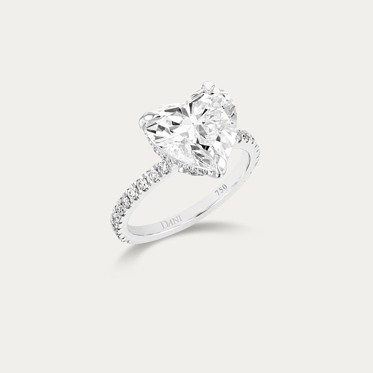 Refined Heart Lab Grown Diamond Ring