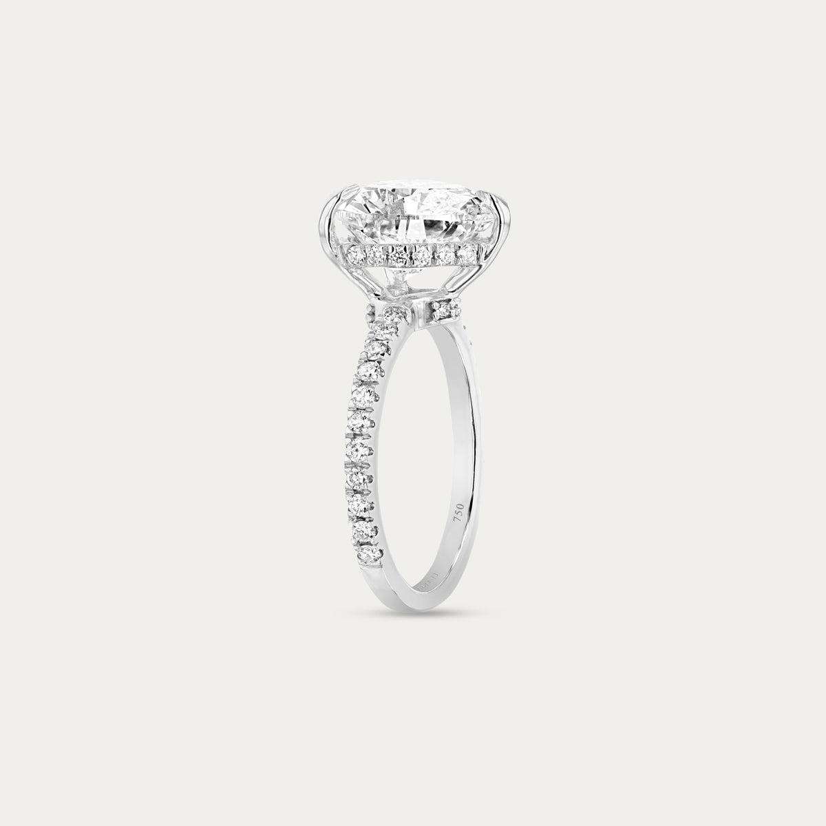 Refined Heart Lab Grown Diamond Ring
