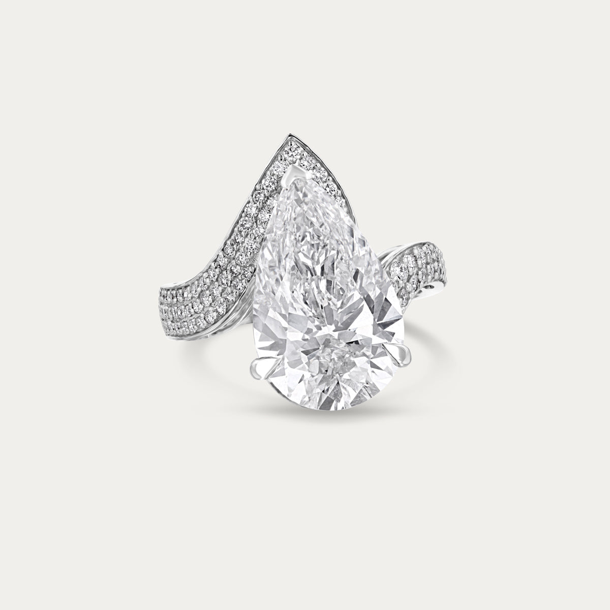 Signature Pear Lab Grown Diamond Ring