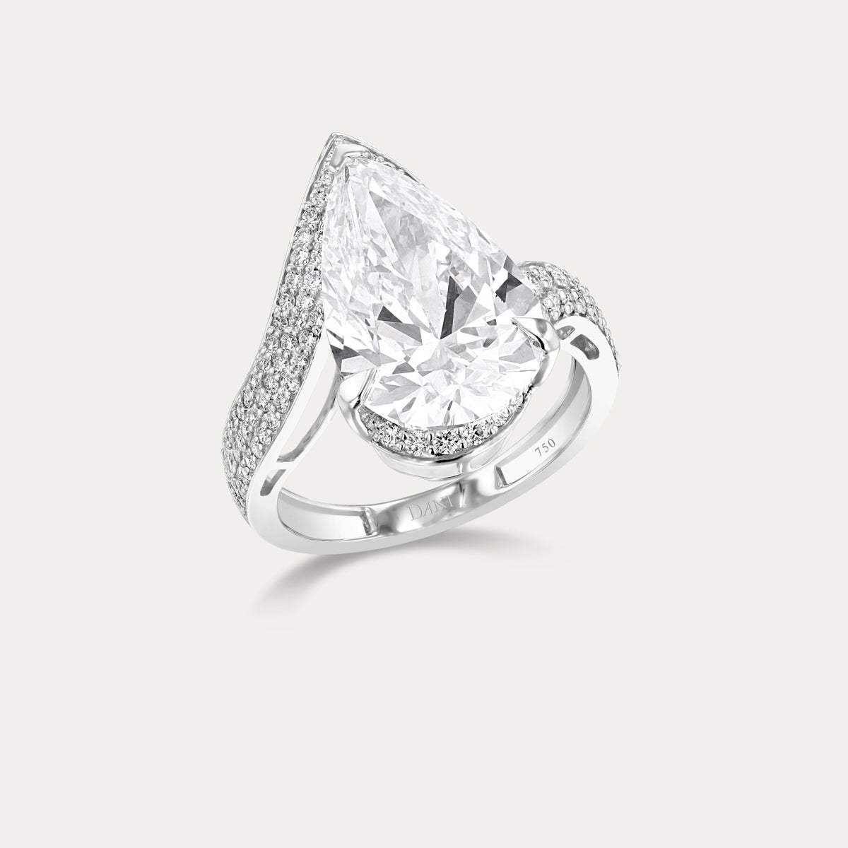 Signature Pear Lab Grown Diamond Ring