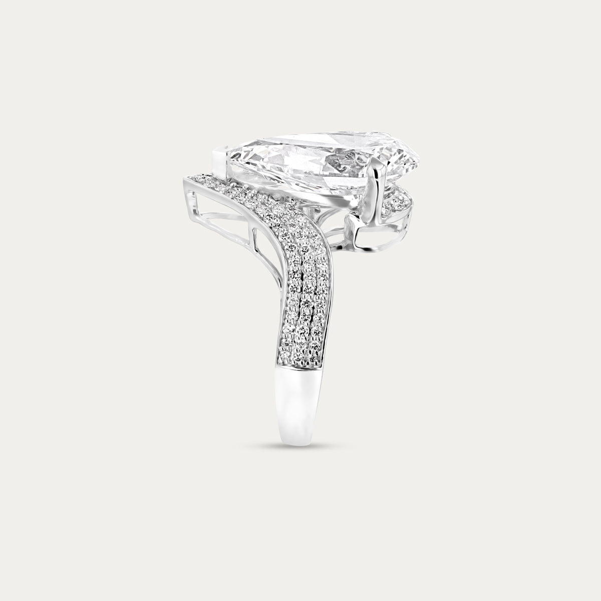 Signature Pear Lab Grown Diamond Ring