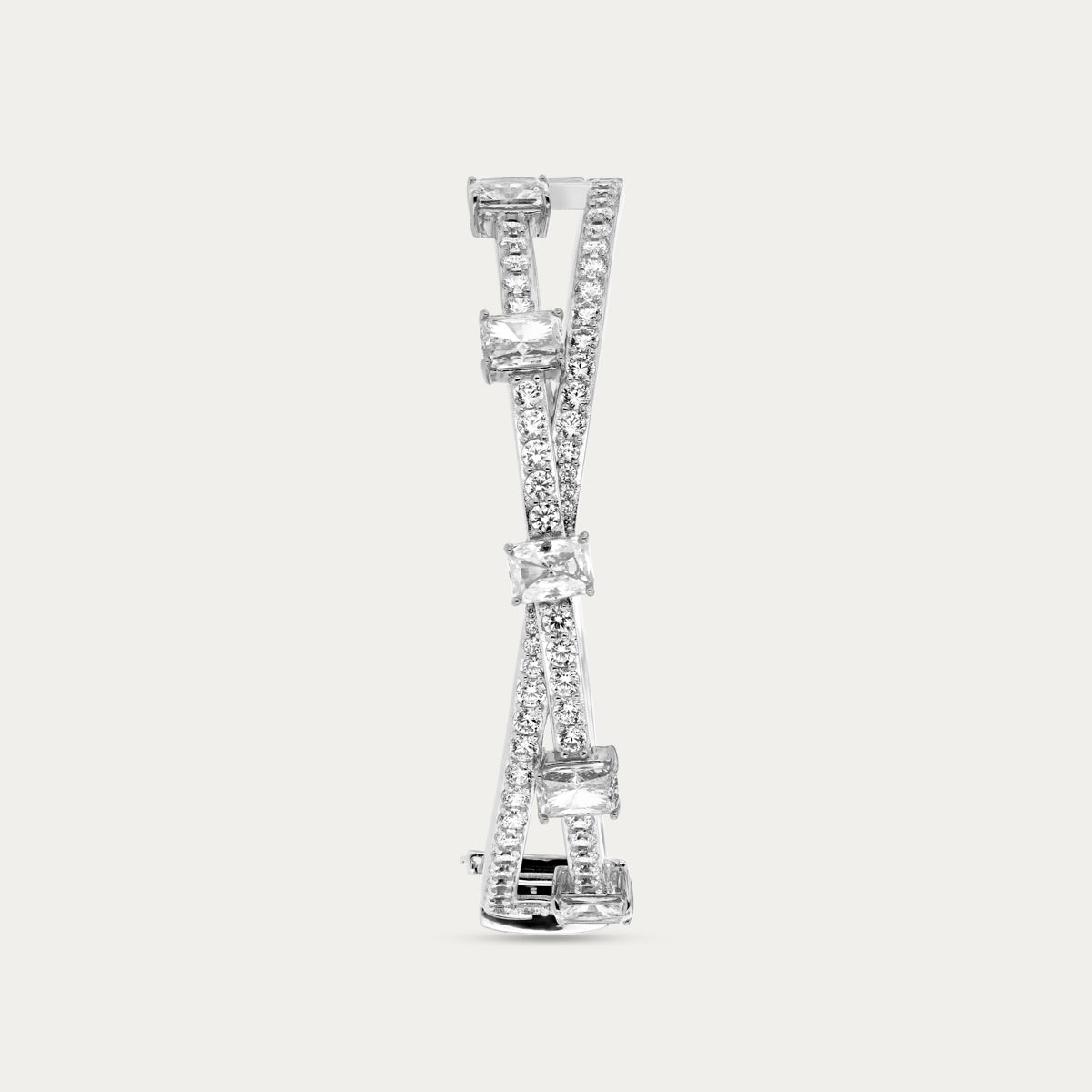 Princess-Cut Station Bangle