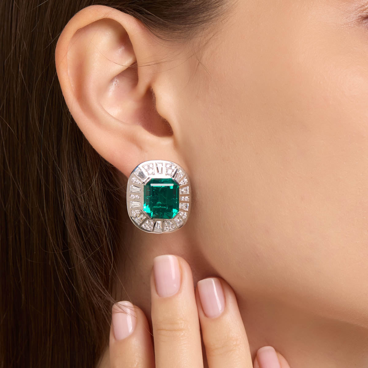 Emerald Elegance Drop Earrings