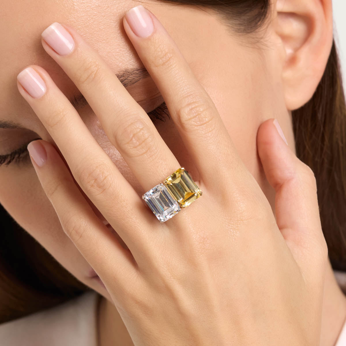 Bold Two-Tone Ring