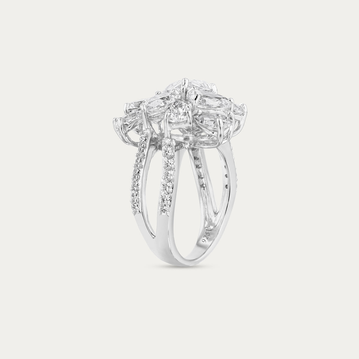 Floral Cluster Ring