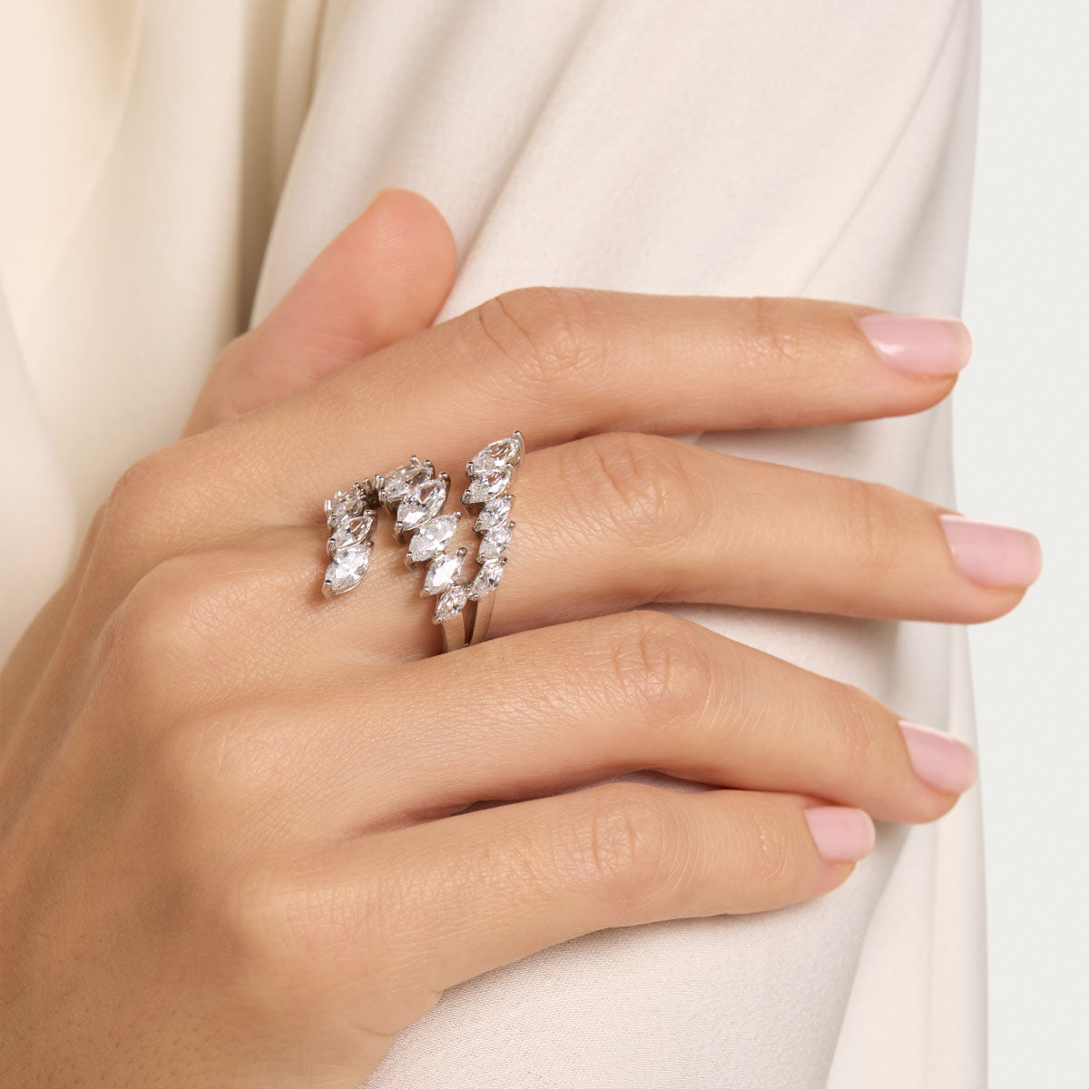 Blooming Pear-Cut Ring