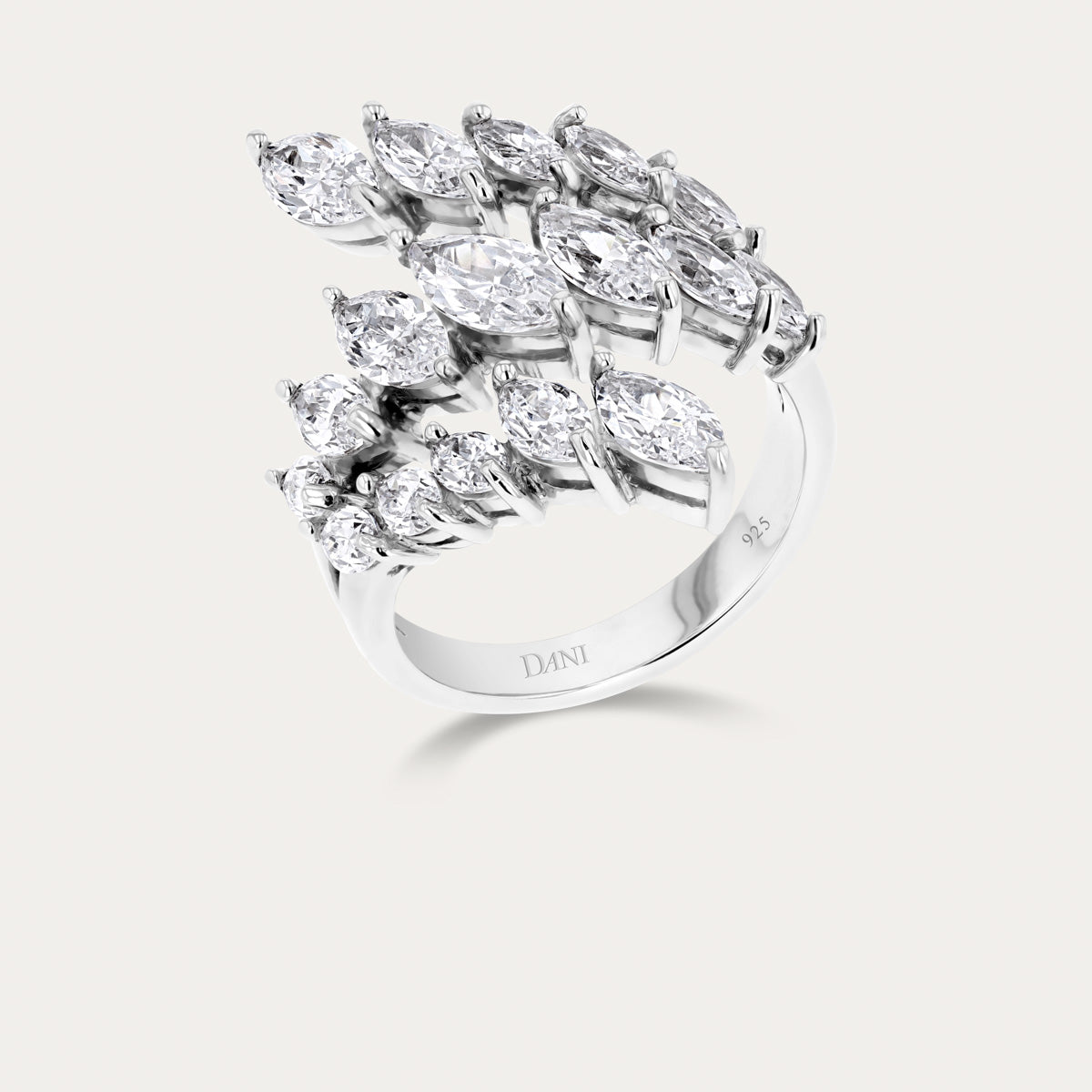 Blooming Pear-Cut Ring