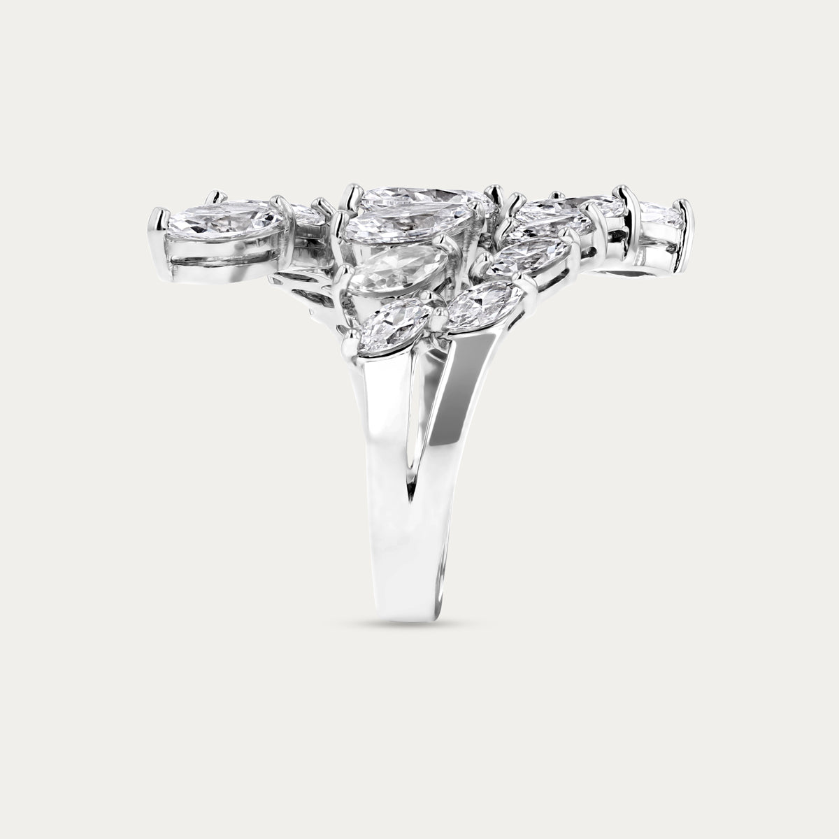 Blooming Pear-Cut Ring