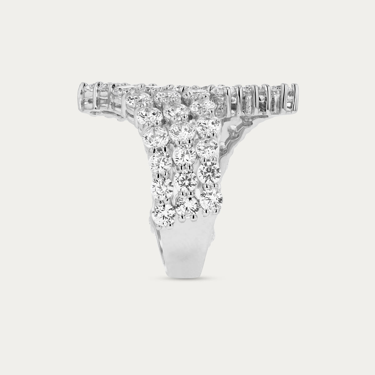 Chevron Pavé Ring