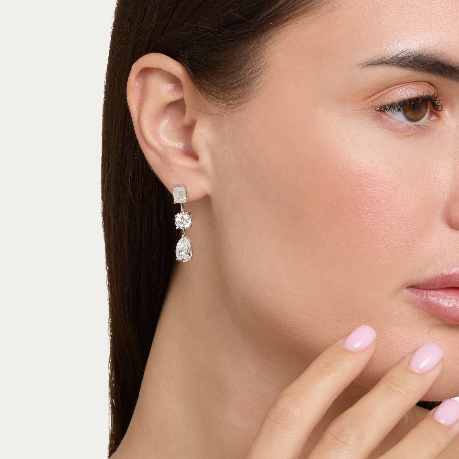 Triluxe Cascade Lab Grown Diamond Earrings