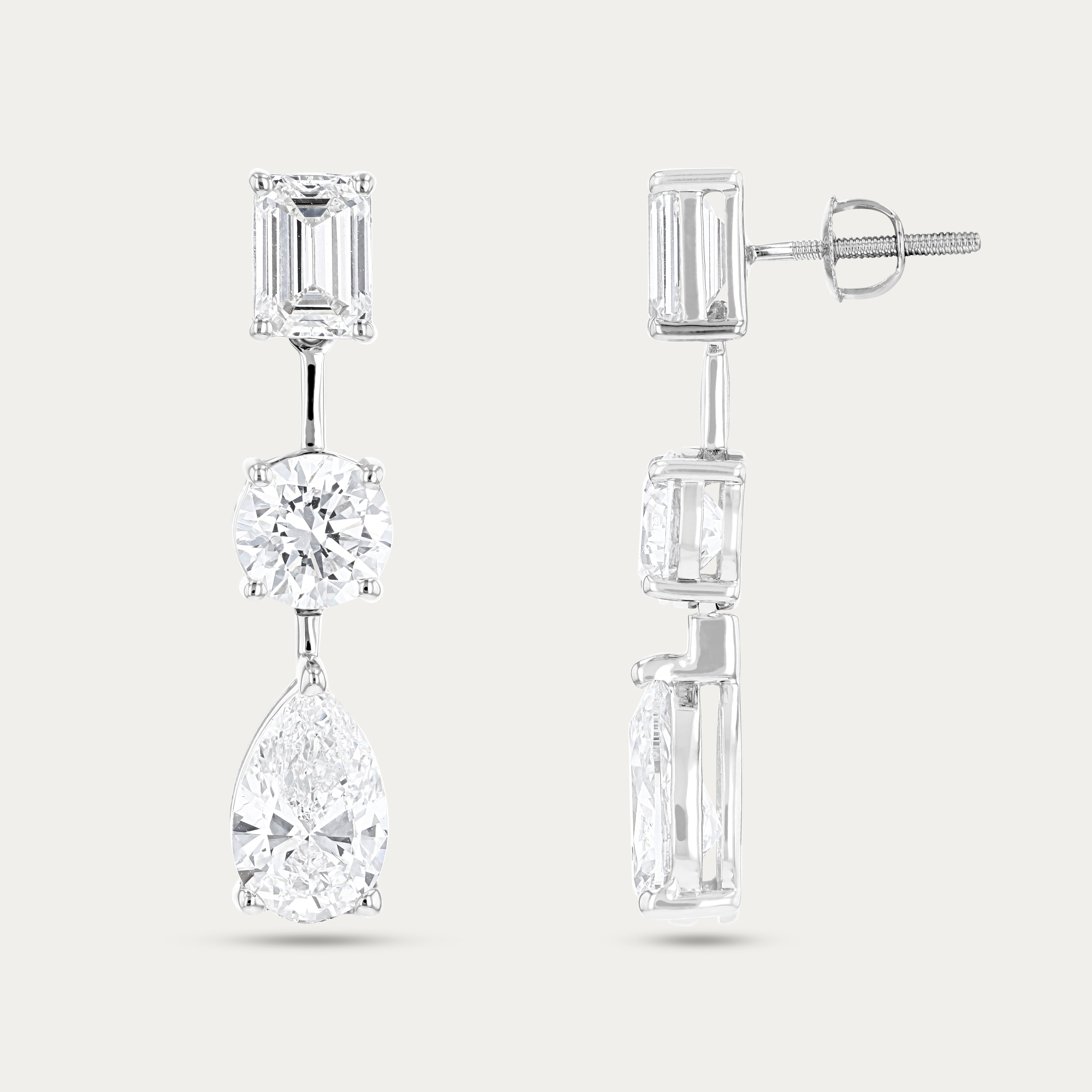 Triluxe Cascade Lab Grown Diamond Earrings