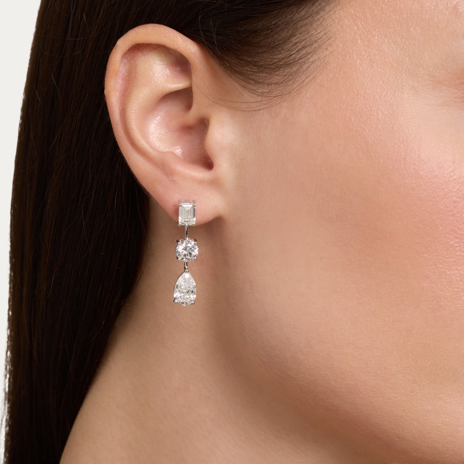 Triluxe Cascade Lab Grown Diamond Earrings