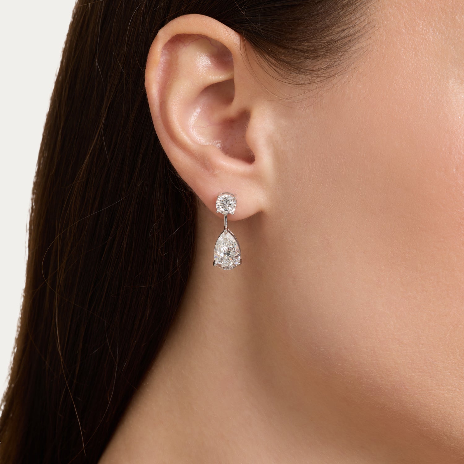 Celeste Drop Lab Grown Diamond Earrings