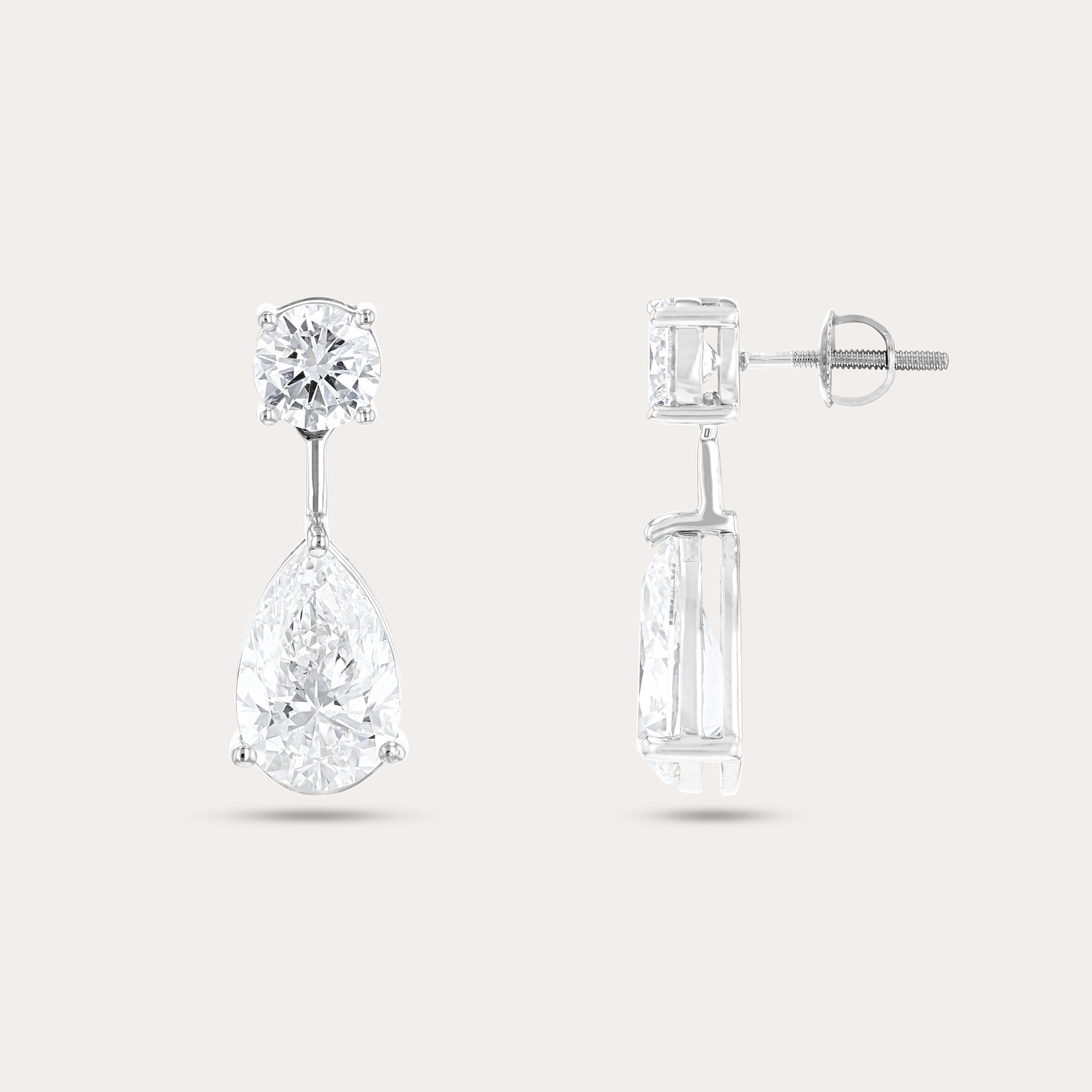 Celeste Drop Lab Grown Diamond Earrings