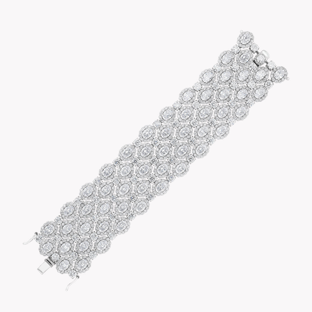 5 Row Fancy Shape 'Noble' Bracelet