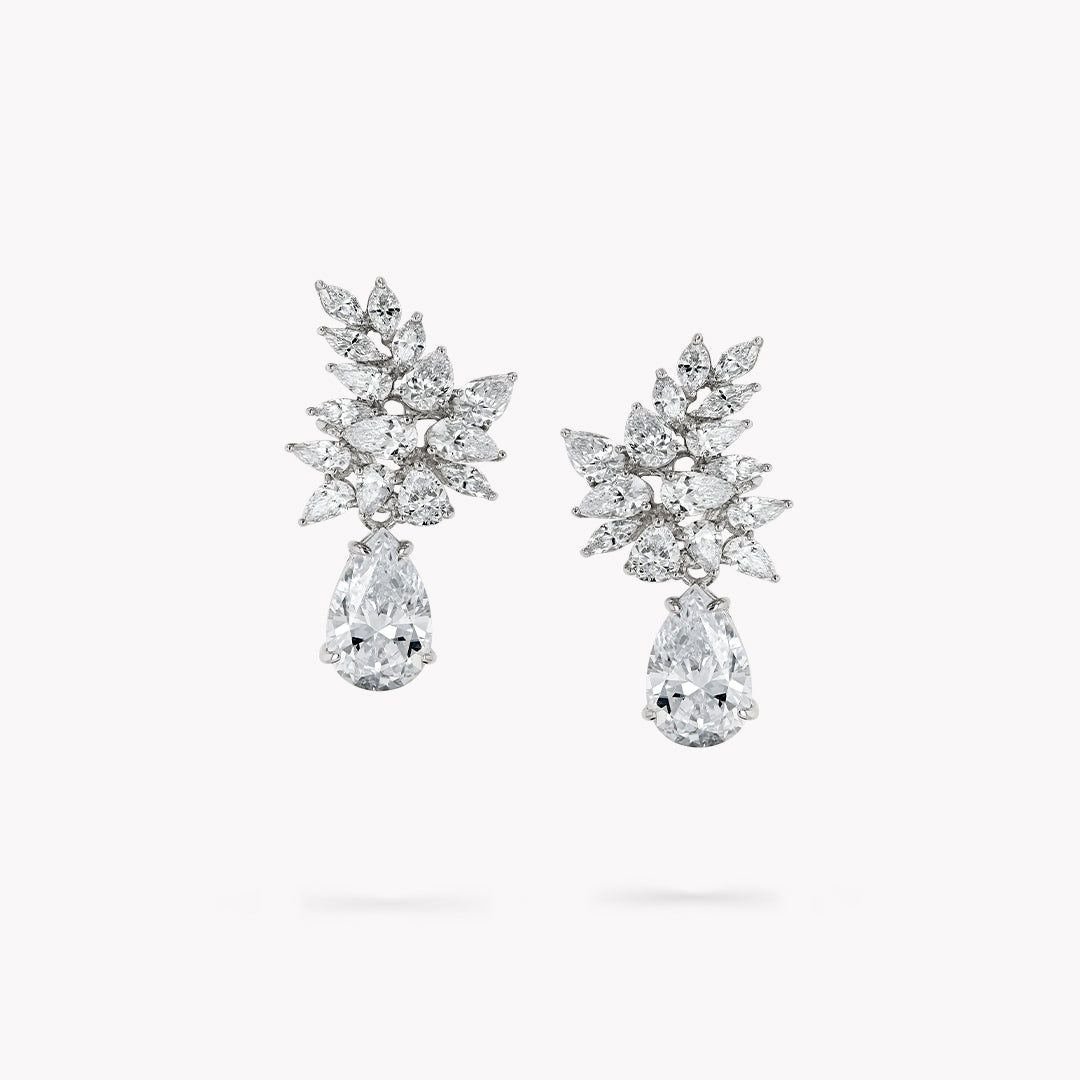 Cluster Drop Earrings