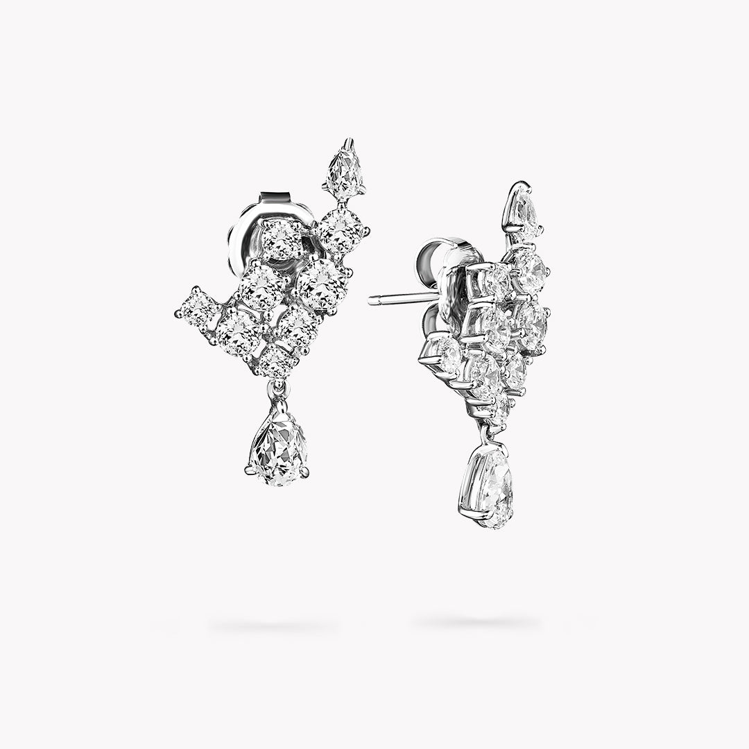 Fancy Shape Ear Cuff Drop Earrings