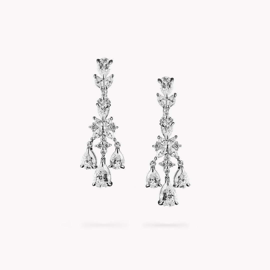 Fancy Shape Chandelier Earrings