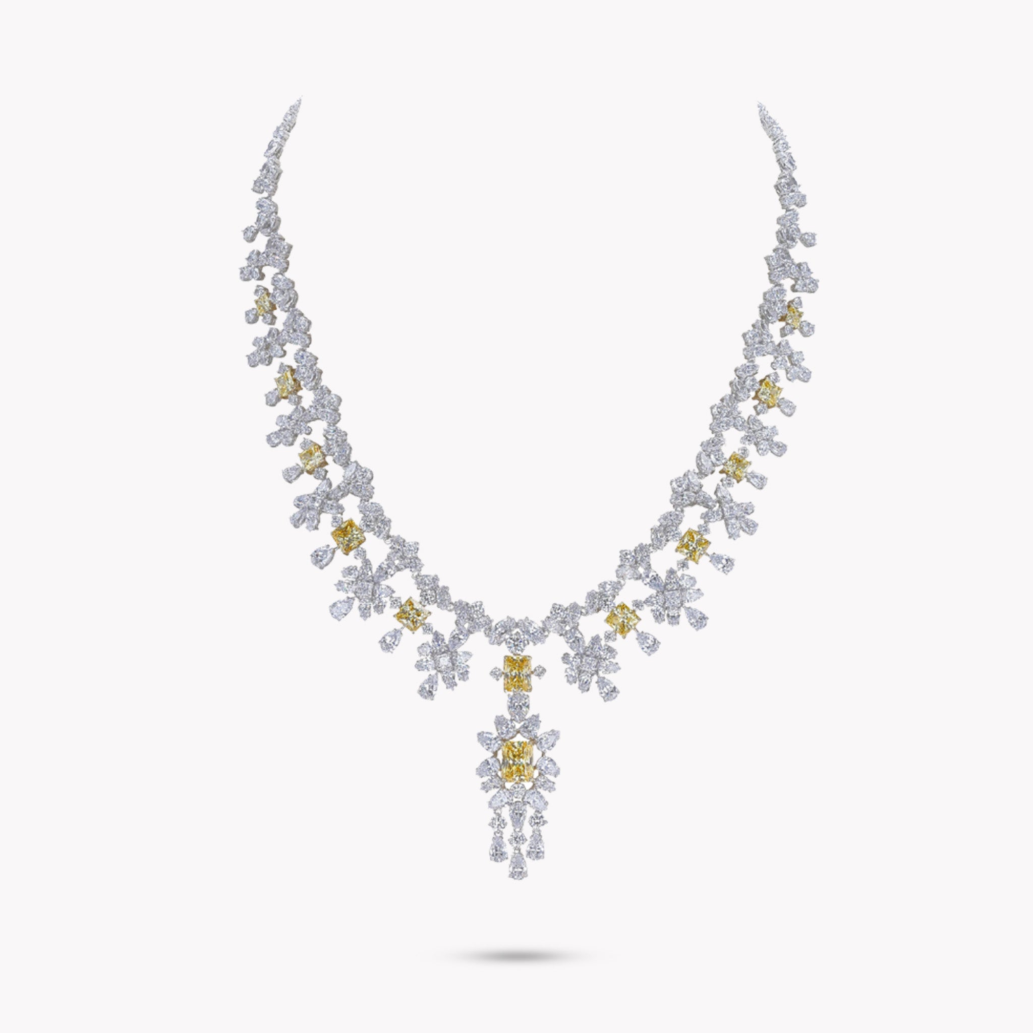 Multi Shape Drop Necklace
