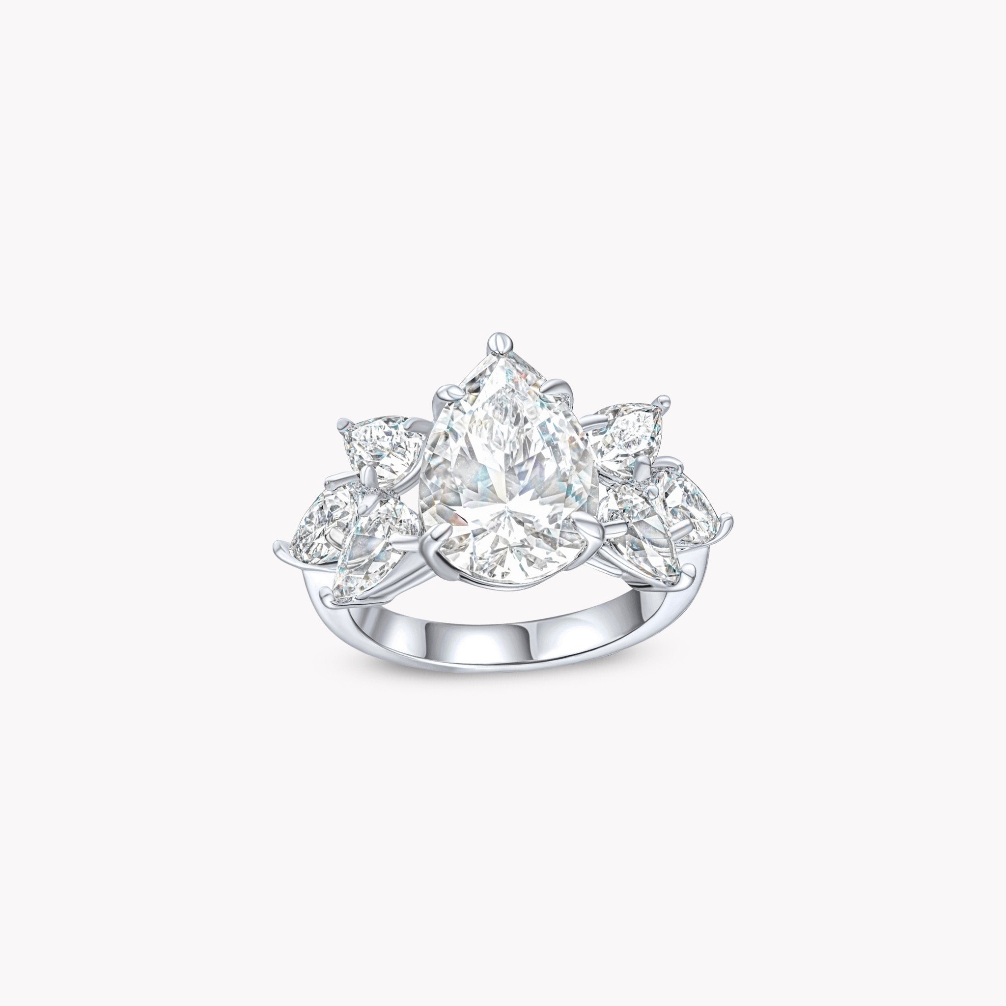 7 Stone Cluster Ring