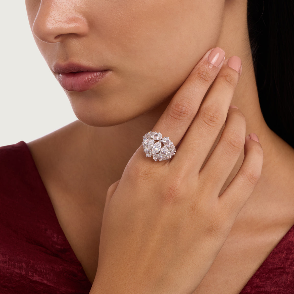 Marquise Cluster Ring