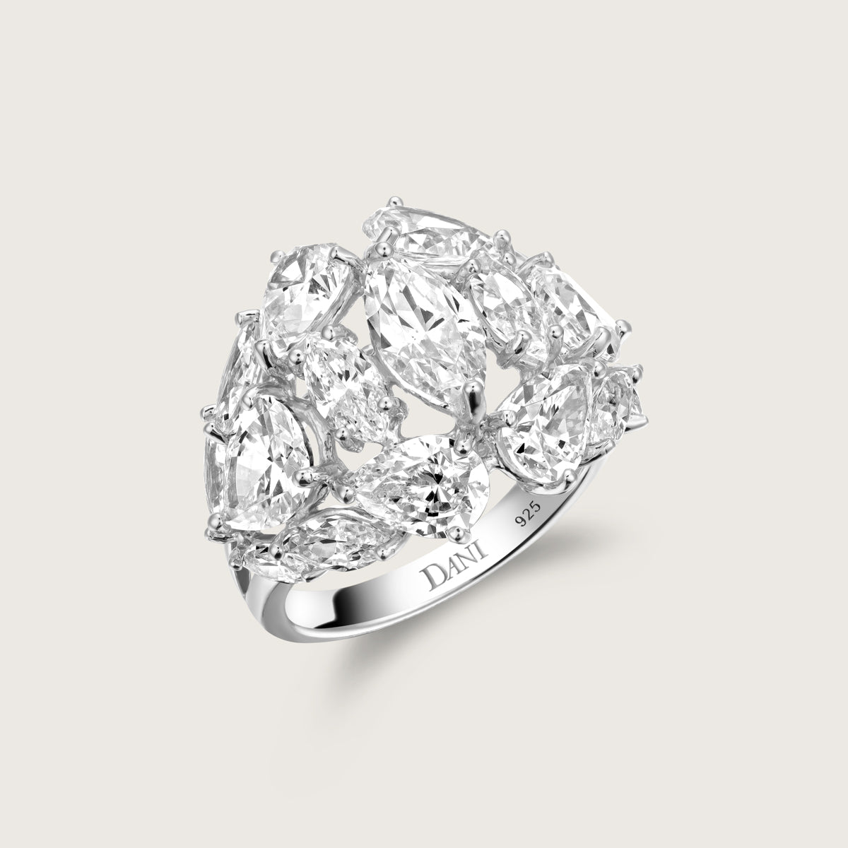 Marquise Cluster Ring