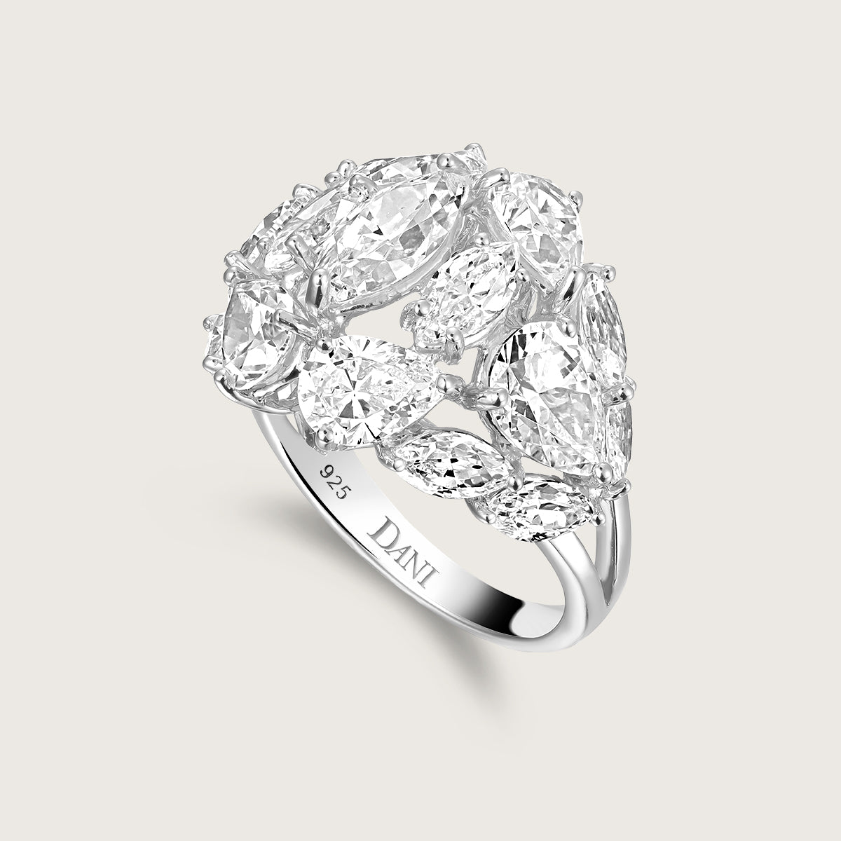 Marquise Cluster Ring