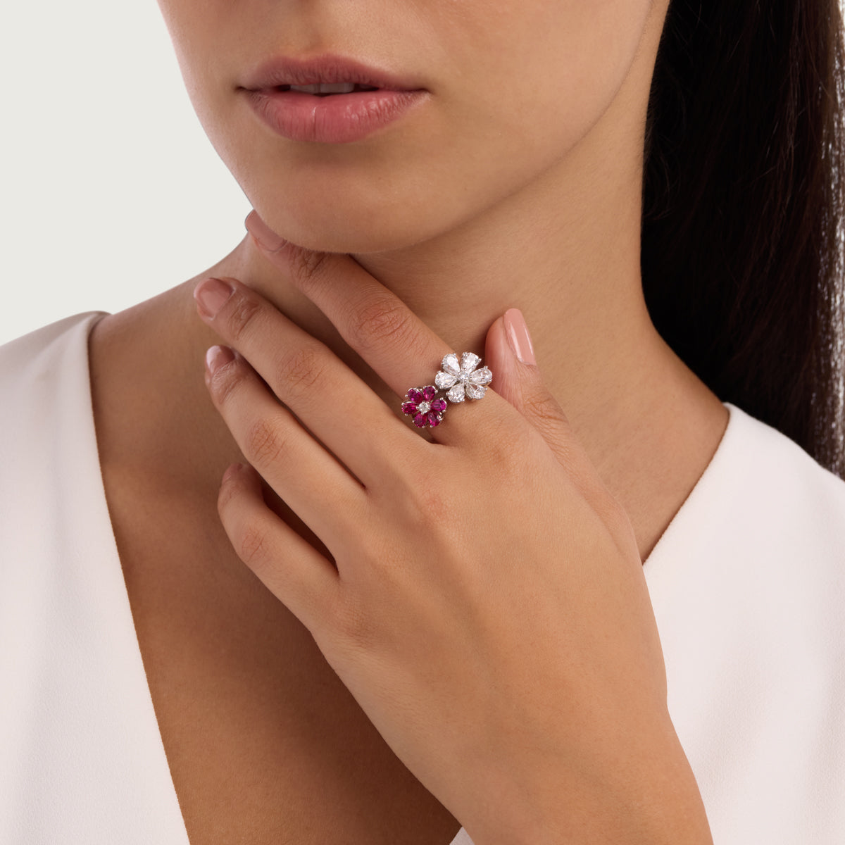 Blooming Ruby Ring