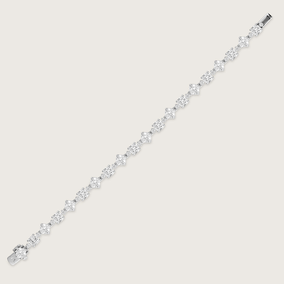 Radiant Cushion Line Bracelet