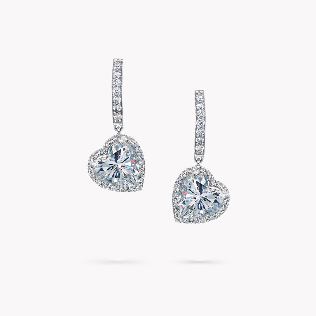Pave Drop Earrings