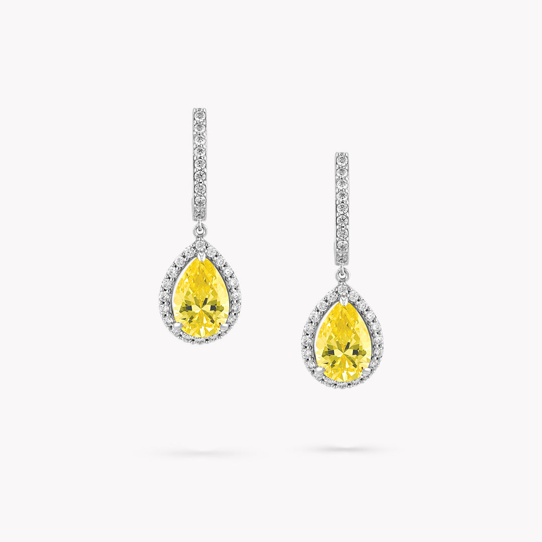 Pave Drop Earrings