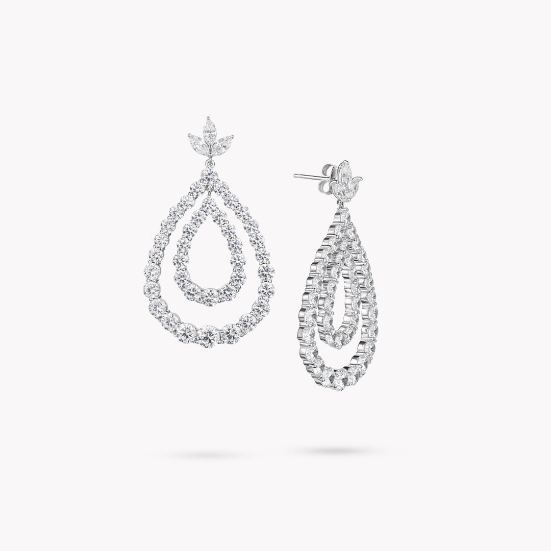 Fancy Shape Chandelier Drop Earrings
