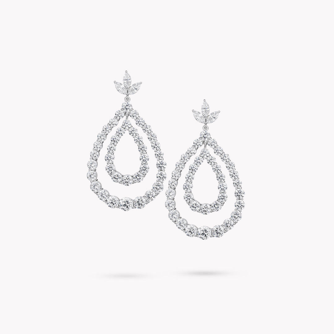 Fancy Shape Chandelier Drop Earrings