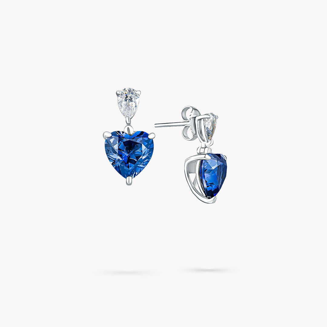 2 Stone Drop Earrings