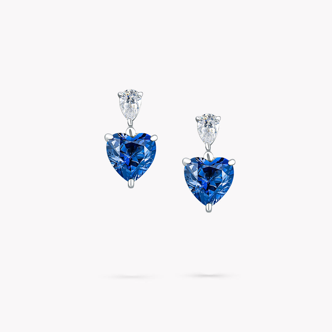 2 Stone Drop Earrings