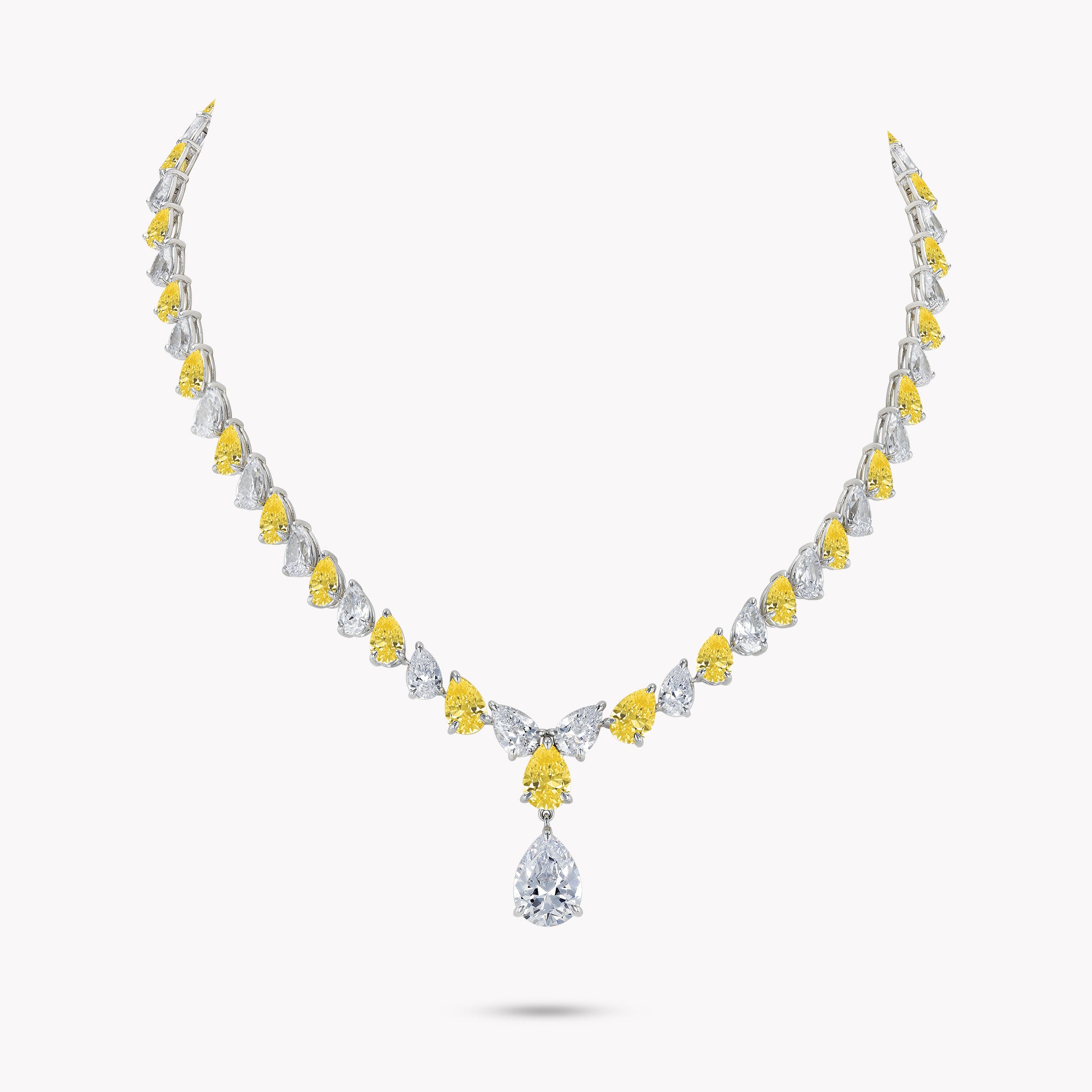 Fancy Shape Drop Necklace