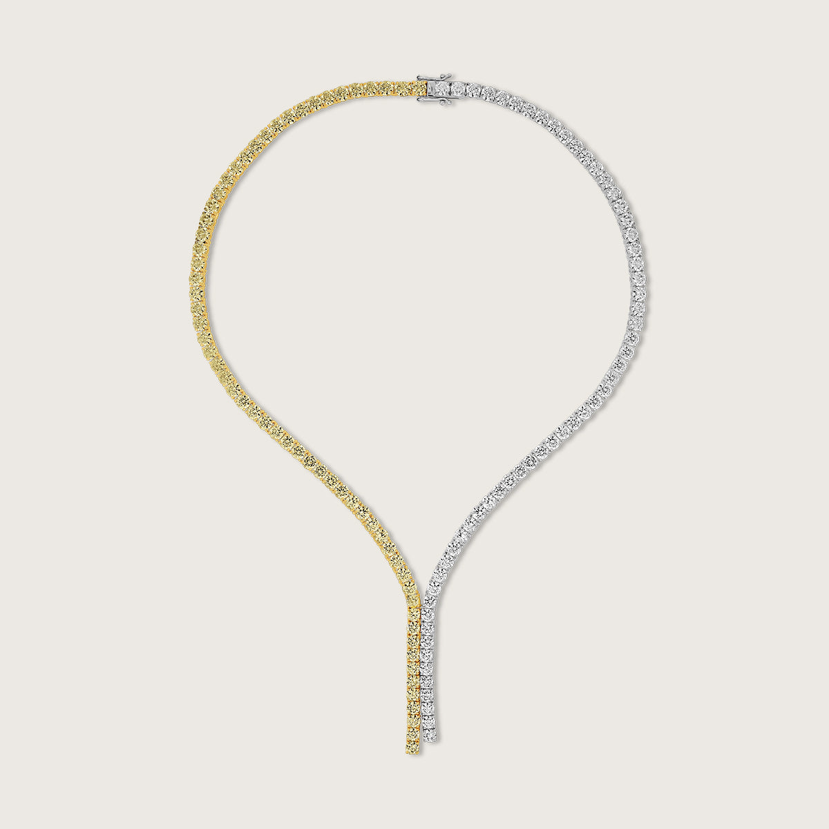 Timeless Two-Tone "Y" Shape Necklace
