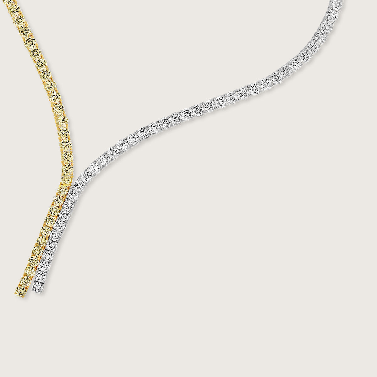 Timeless Two-Tone "Y" Shape Necklace