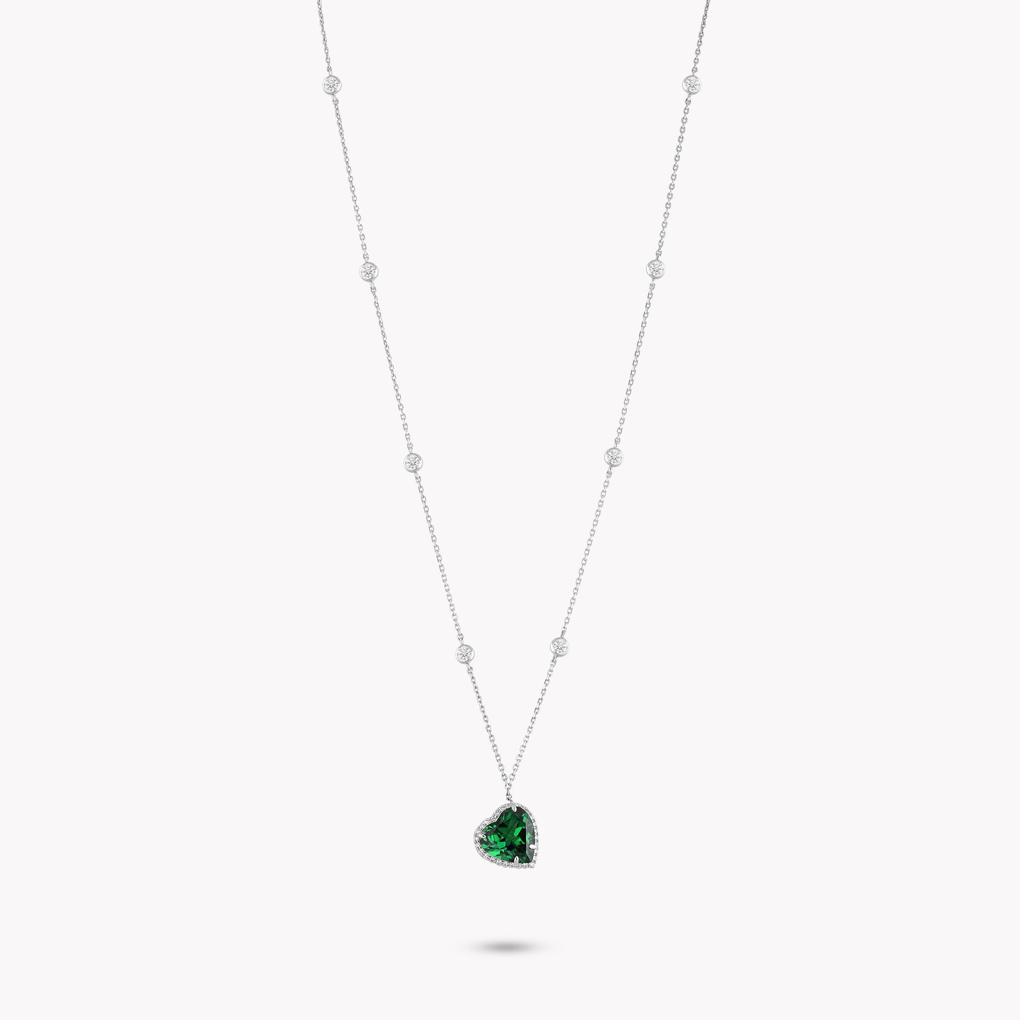 DANI 'Halo' Pave Drop Pendant