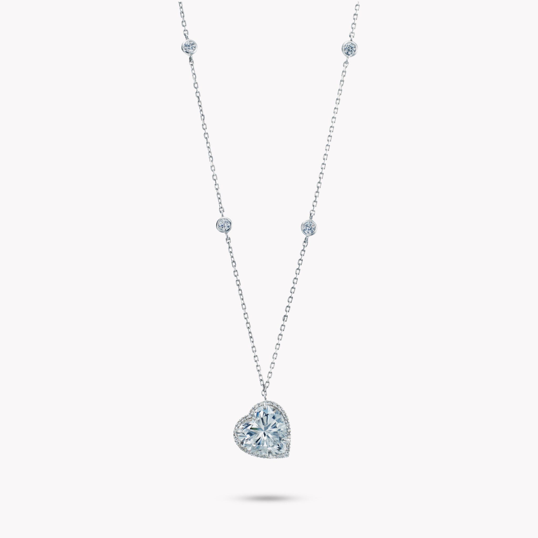 DANI 'Halo' Pave Drop Pendant