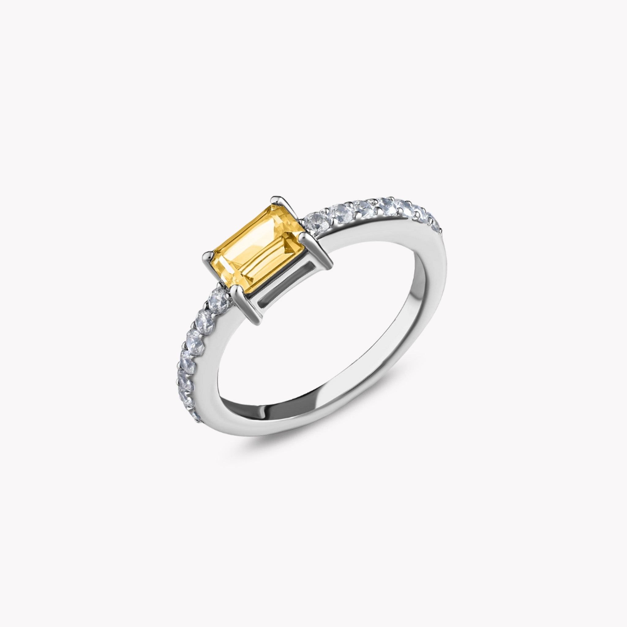 Horizontal Ring with Pave