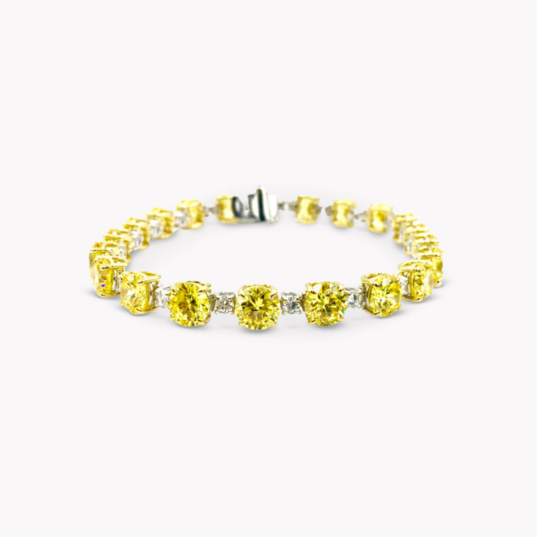 Fancy Shape Alternating Bracelet