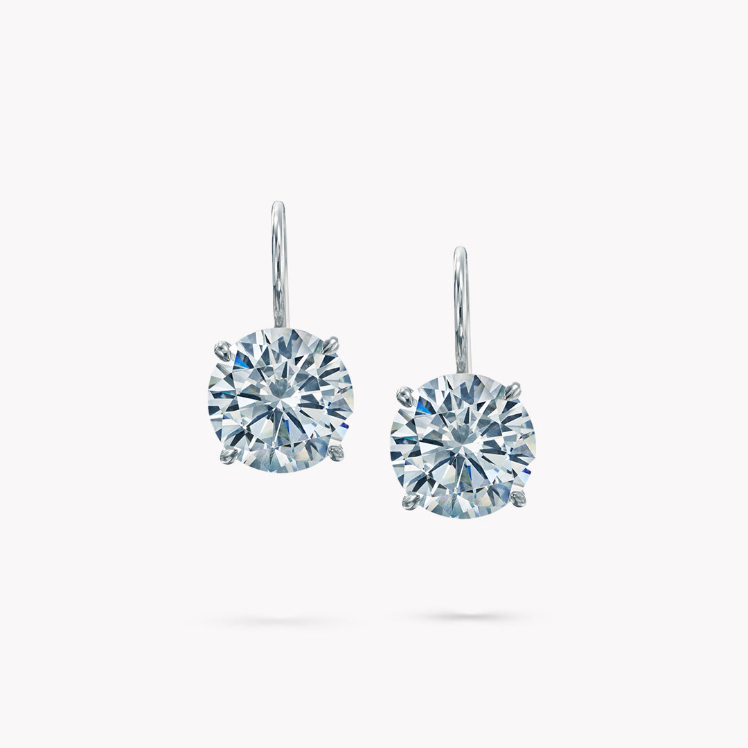 DANI Wire Drop Solitaire Earrings