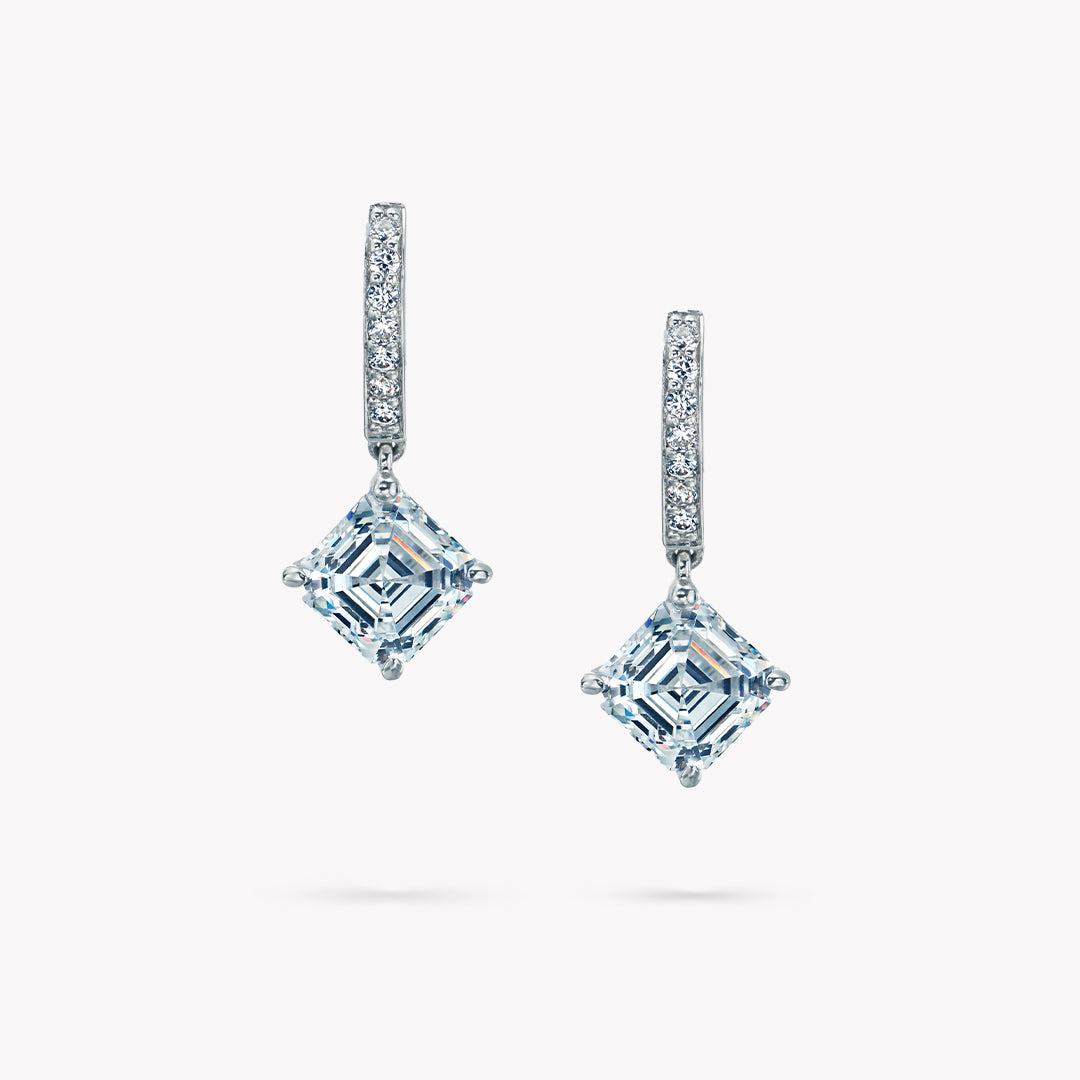 Pave Drop Earrings