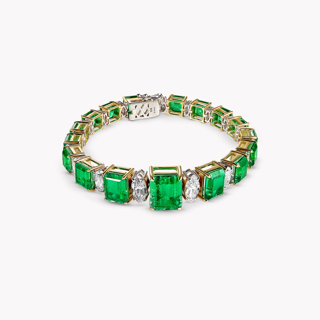 Fancy Shape Alternating Bracelet