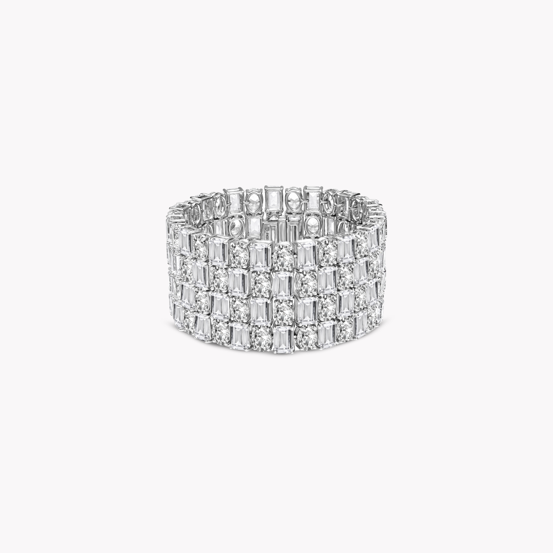 4 Row Fancy Shape Bracelet