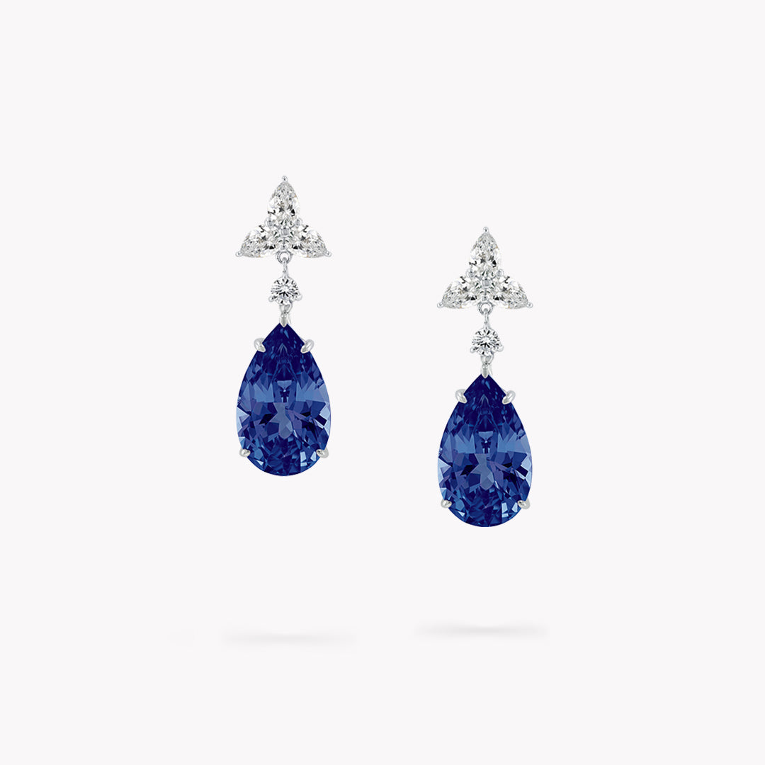 Fancy Shape Drop Earrings