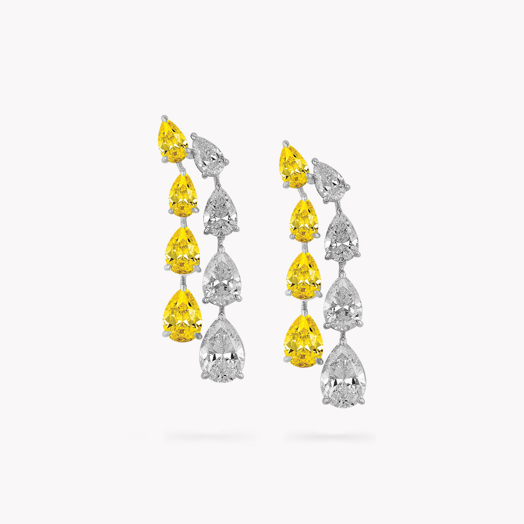 DANI 'Waterfall' Linear Drop Earrings