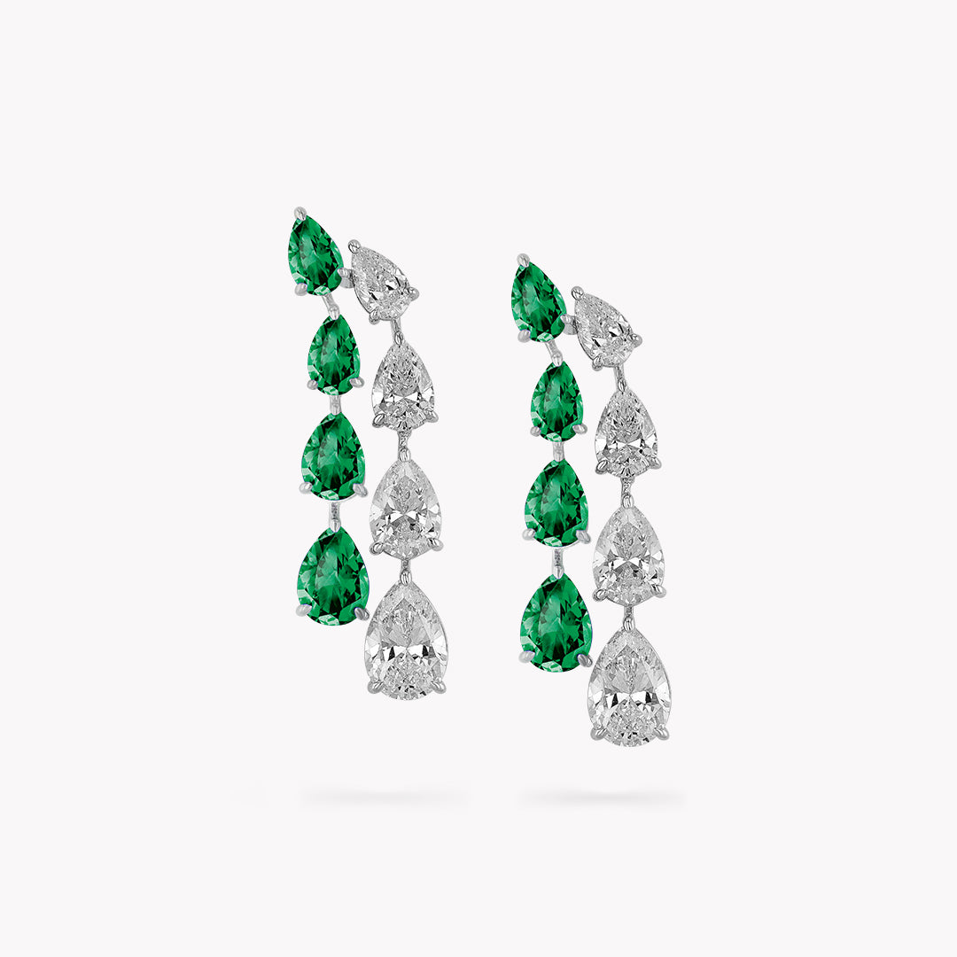 DANI 'Waterfall' Linear Drop Earrings